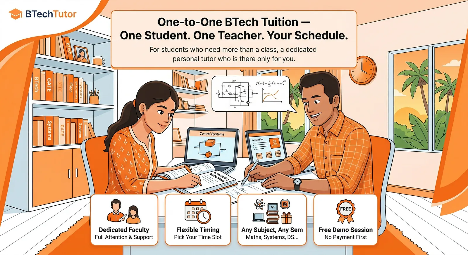 One-to-one tuition with dedicated tutor